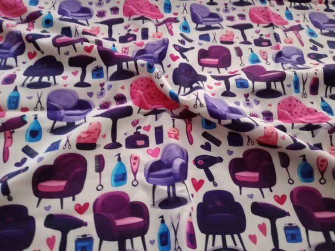 Coupon de tissu imprimé polyester souple et doux motifs accessoires de coiffure top qualité