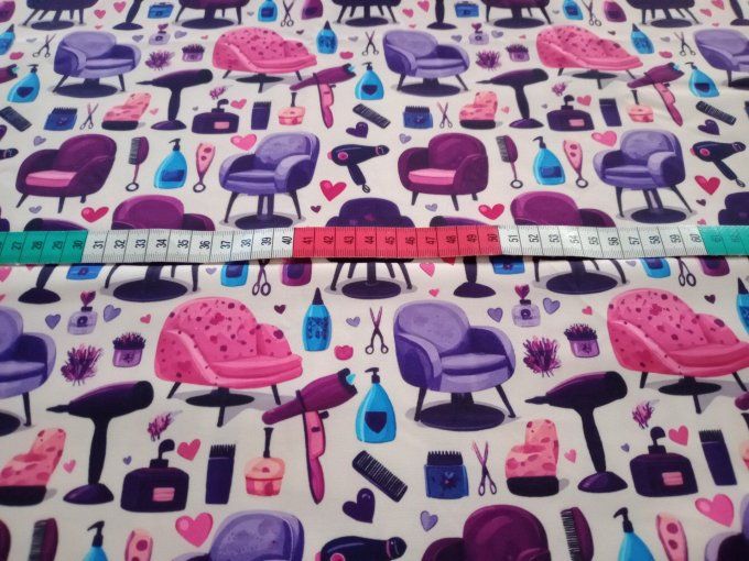 Coupon de tissu imprimé polyester souple et doux motifs accessoires de coiffure top qualité