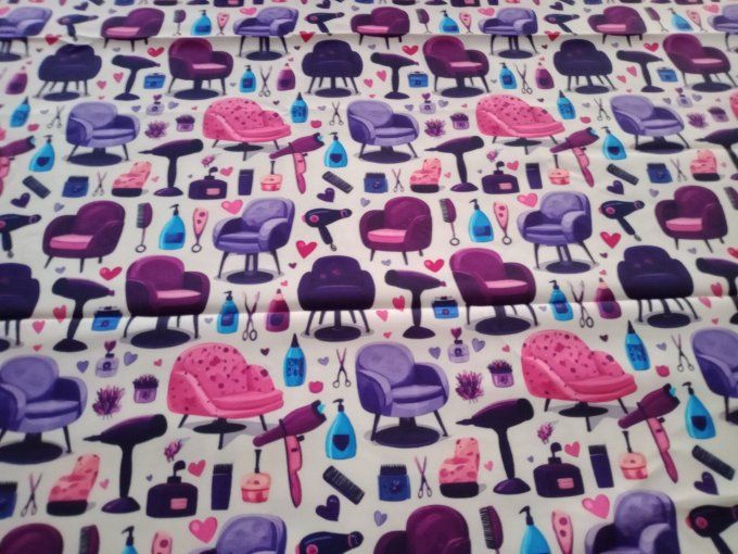 Coupon de tissu imprimé polyester souple et doux motifs accessoires de coiffure top qualité