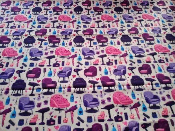 Coupon de tissu imprimé polyester souple et doux motifs accessoires de coiffure top qualité